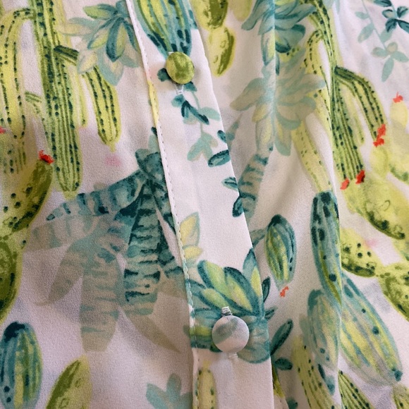 Torrid Cactus Blouse Size 00 - Picture 15 of 16